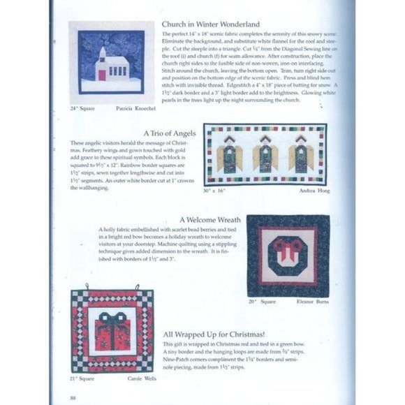Christmas Traditions Quilt Block Party Series 4 Quilt in a Day Paperback 1992 - Picture 6 of 7